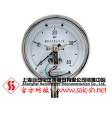 磁助电接点压力表　上海自动化仪表四厂